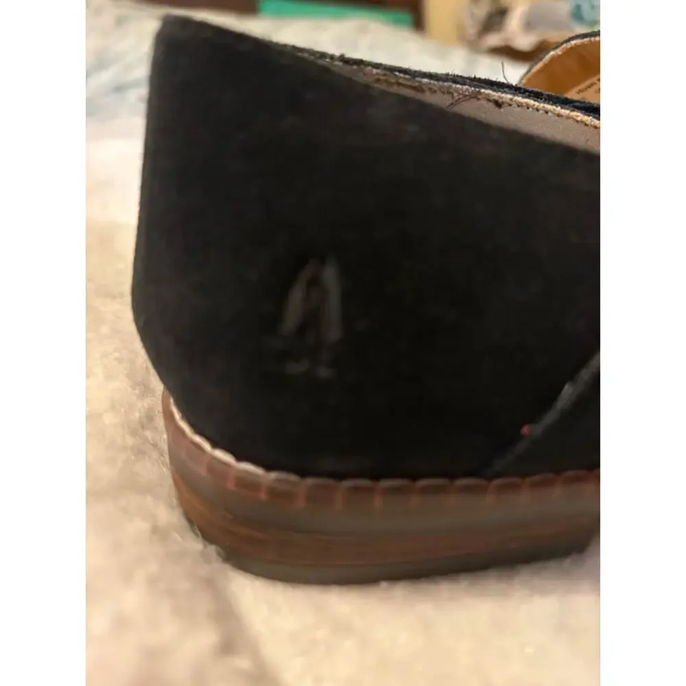 Women’s Black Suede Hush Puppies Loafers Sz6